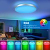 HOREVO Bathroom Ceiling Light with Remote Control with Bluetooth Speaker,
