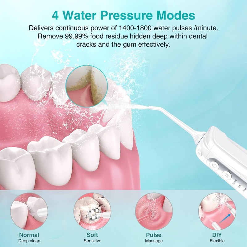 Water Flosser Professional for Teeth, Water Jet Tips for Family,