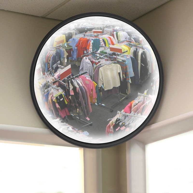 Convex Corner Mirror, 12" Security Mirrors for Business, Garage, Warehouse,