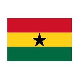 inking house Set of 5 x Ghana Flag Iron on Screen print Fabric Applique machine washable transfer Gahan