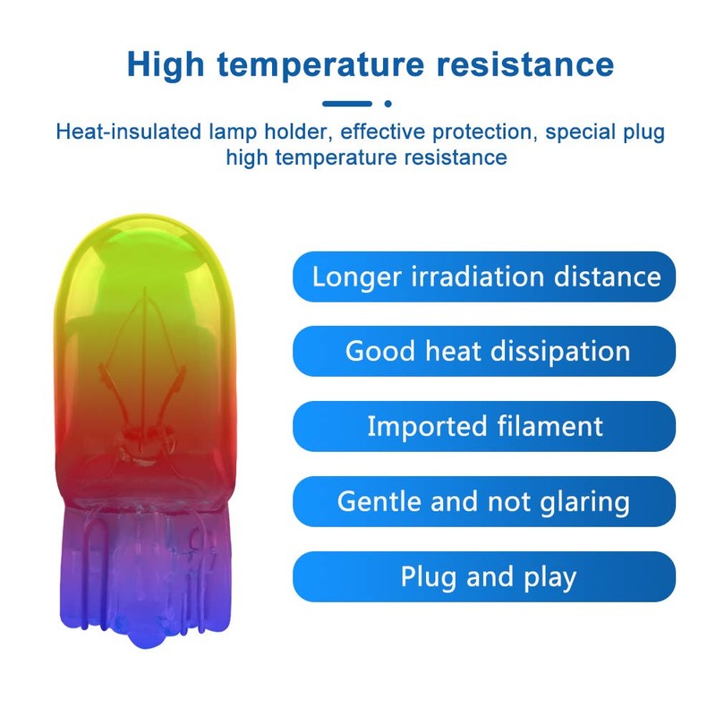Yifengshun T10 Small Halogen Light Bulb Green,Super Bright 194 W5W