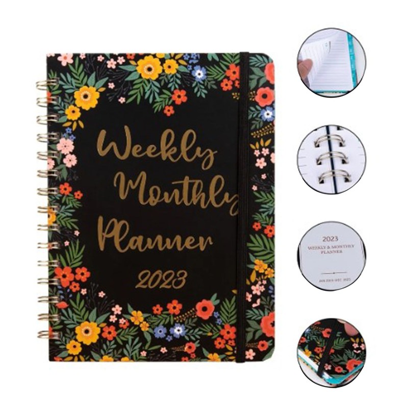 Goal Planner A5 Exquisite Design Premium Paper Spiral Notebook Schedule