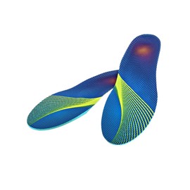 Insole [Physical The Supervision] Arch Support, Arch Support, Standing Work, Exercise, Sports, Football, Walking, Footbed, Rela Kino (Blue, S)