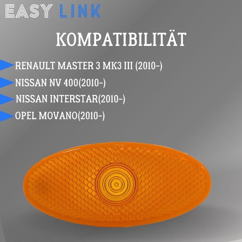 Easy Link Side Marker Light Compatible with Renault Master 3