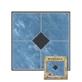 Home Dynamix 23057 Dynamix Vinyl Tile, 12 by 12-Inch, Blue, Box of 20