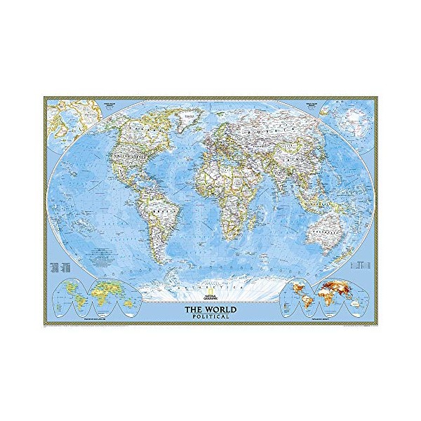 National Geographic: World Classic Wall Map - Laminated (43.5 x