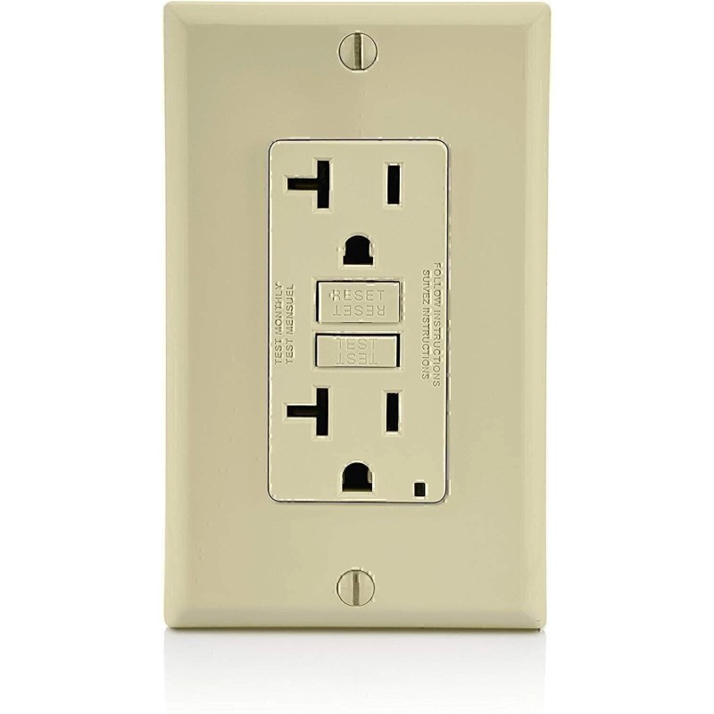 Leviton GFNT1-E Self-Test SmartlockPro Slim GFCI Non-Tamper-Res