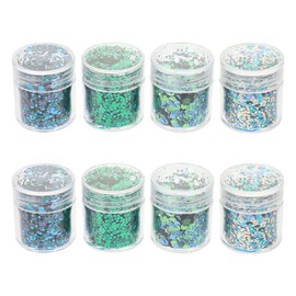 FOMIYES 2sets Bottles Glitter Nail Art Sequins Set of Fine Glitter for Manicure Makeup for Parties and Festivals Easy to Apply Decorative Nail Art Supplies