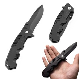 Multitool Camping Accessories – Folding Survival Multitool Cutter with Ergonomic Handle & Pocket Clip, Outdoor Multi Tool for Hiking, BBQ, Emergency – Great Gift for Men & Dads