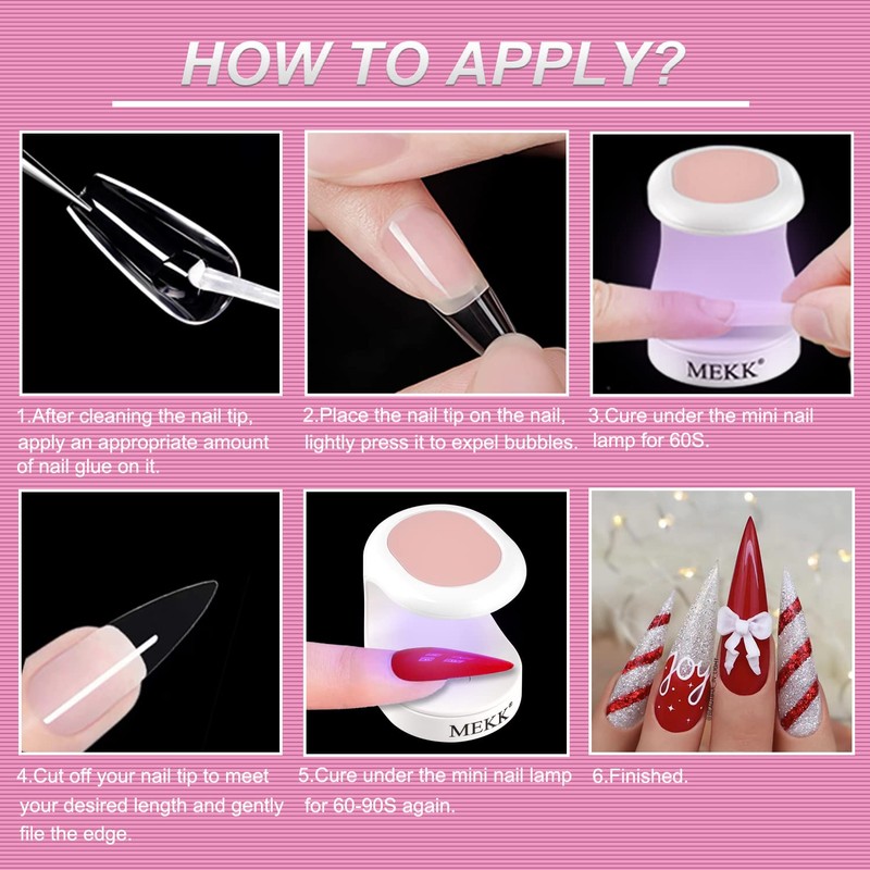 MEKK Mini UV Light for Gel Nails,16W Single Finger UV