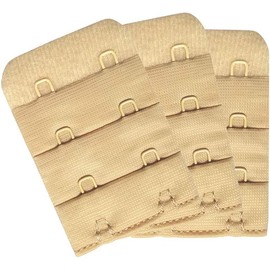 SUREMATE Bra Band Extender 2 Hook /3 Hook /4 Hook Bra Strap Extensions Breathing Room - 3 Pcs