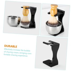 Baluue 1set Men Grooming Shaving Brush Stand Beard Brush Holder for Home Barbershop and Salon Father Day and Birthdays