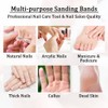 Henyall 180 Grit Sanding Bands Nail Drill 100Pcs,Sanding Band Nail