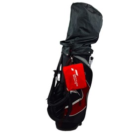 Fortitude Sports Golf Bag Rain Cover | Waterproof Golf Bag Cover Foldable Into Pouch | Portable Golf Bag Rain Hood | Waterproof Bag Cover Golf Accessories Golf Bag Hood (Red)