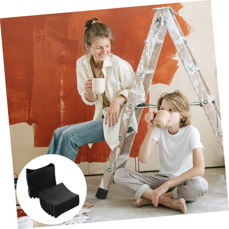 WOONEKY 2Pcs Non Slip Ladder Feet Covers Durable Pads for