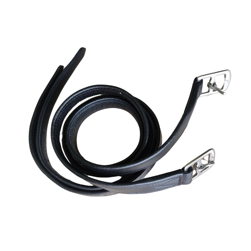 LEXNEL Non-Stretch Soft Stirrup Leather with Stainless Steel Hardware 1