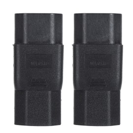 2Pcs IEC320 C14 to IEC320 C21 Power Adapter IEC320 C14 to C21 PDU UPS Extension Power Plug Adapter 10‑15A 125‑
