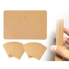 KAPSING Pack of 40 Postcards Blank Kraft Paper 300 g/m² for Business Cards Create Invitation Cards Index Cards A6 Cards for DIY (Brown)