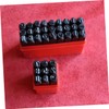 NUOBESTY 36pcs Carbon Steel Letter and Number Punch Set Stamping