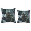Troll Nordic Mythology Throw Pillow