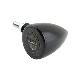 HIGHSIDER Rocket Bullet Motorcycle LED Tail Light/Brake Light/Indicator Unit, E-Approved... (Black)