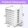 CKAGF 12x12 Paper Organizer Storage, 8 Tier Scrapbook Paper Storage