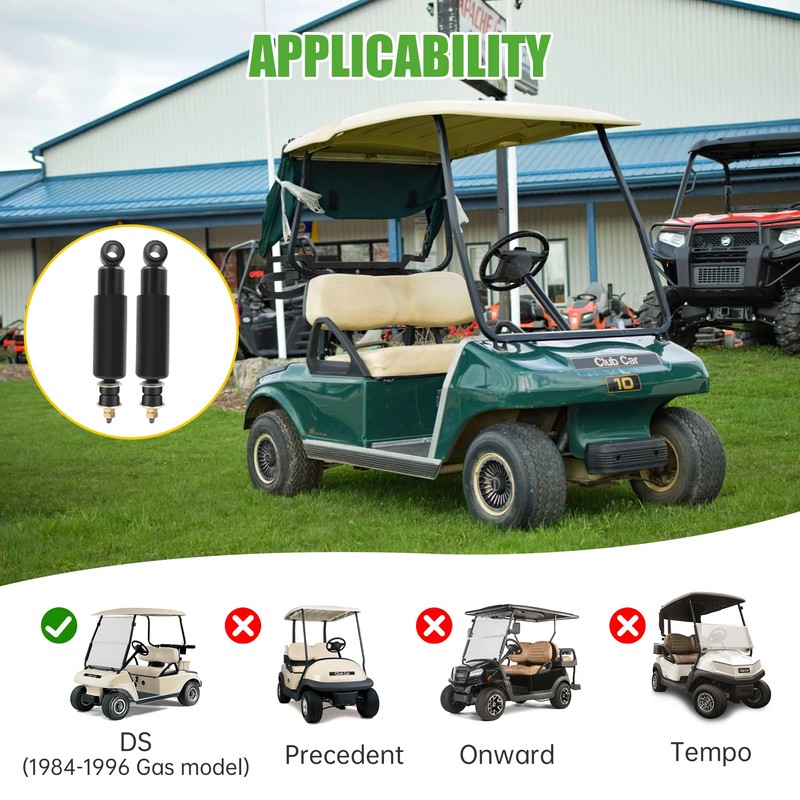 10L0L Golf Cart Rear Shock Absorber Kit Compatible with Club