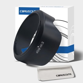 EW-60F Reversible Lens Hood,for Canon RF-S 18-150mm Lens on R7 R10 &EF-M 18-150mm F3.5-6.3 is STM on EF M50 M6 M3 M5 M200 M100 M10 Mirrorless Camera+1pcs Lens cleaning cloth
