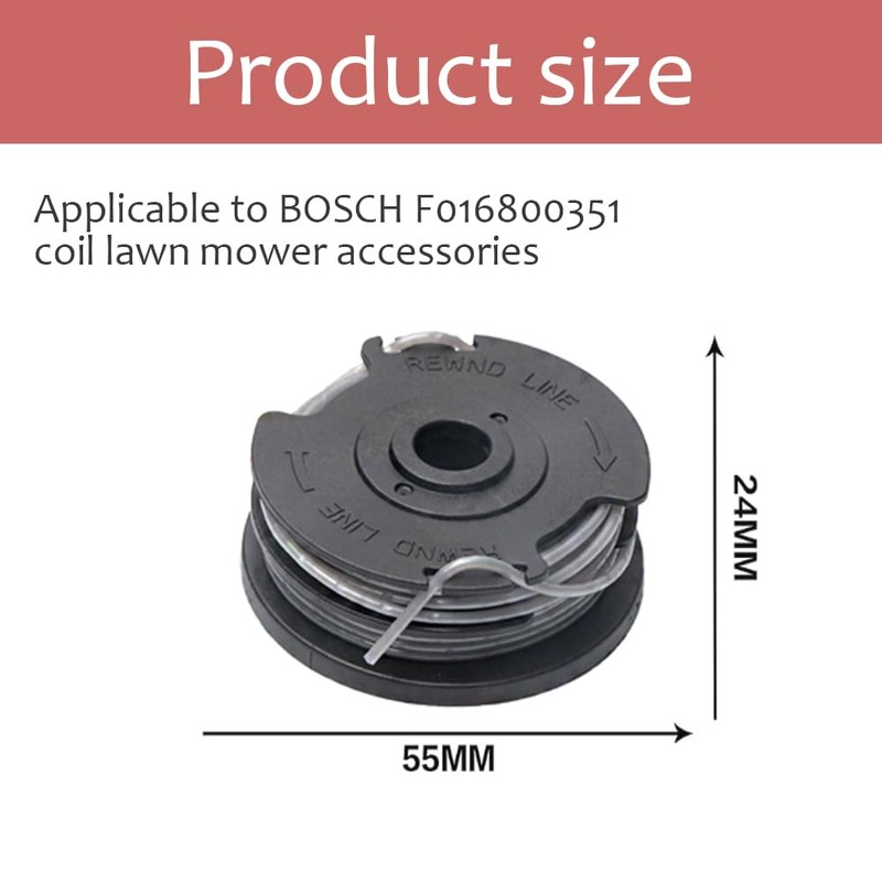 String Trimmer Replacement Spool Line,Compatible with Bosch Advancedgrasscut 36, Art