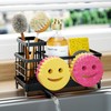 HapiRm Sink Caddy Sponge Holder - Self-draining Kitchen Sink Organizer