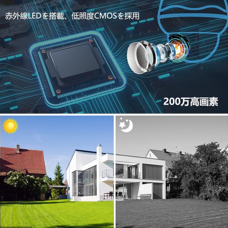 KPACOT Security Camera Outdoor IP Camera