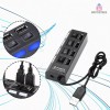 Importeek 25pz Multicargador Hub Adaptador 4 Puertos Usb Universal