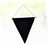 iplusmile Black Hanging Badge Banner Pennant Wall Display Canvas for