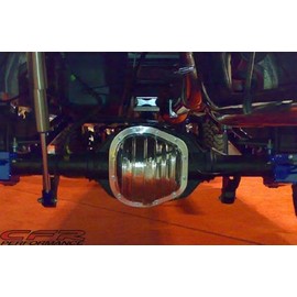 1986-UP Compatible with/Replacement for Ford Sterling (F-250-F-350-Excursion) Polished Aluminum Rear Differential Cover - 12 Bolt w/ 10.5" Ring Gear