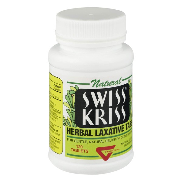 Swiss Kriss Herbal Laxative Tablets 120 ea (Packs of 6)