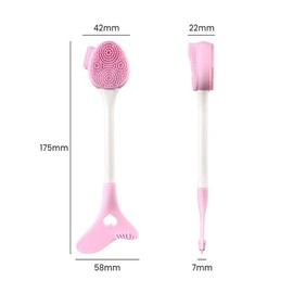 2 paquetes de silicona cara Scrubber Exfoliator, aplicador de cepillo de máscara Facial, cepde limpieza Facial, cepillo de limpieza de poros, cepillo de limpieza de poros para la cara