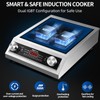 DRINTON Induction Cooker, 2200W Commercial Induction Cooktop, Large Countertop Burner