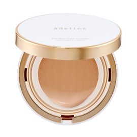 Atomy Adelica The New Gold Collagen Ampoule Cushion 14g + Refill 14g / 애터미 아델리카 더뉴 골드 콜라겐 앰플 쿠션 14g + 리필 14g