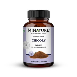 Chicory Powder Tablet by mi nature | Traditional Herb | Pure & Natural Gluten Free | Chemical & Preservative Free | Vegan & NON-GMO | 90 Tablets, 45 Days Supply| Made in India