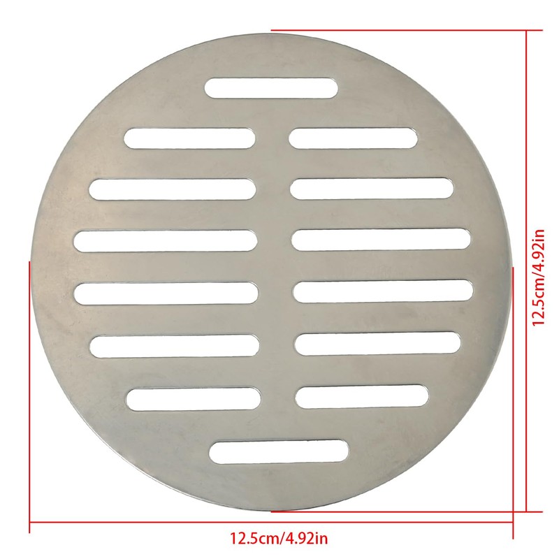 FMHXG Stainless Steel Round Floor Drain Cover 5 Inch Thickened