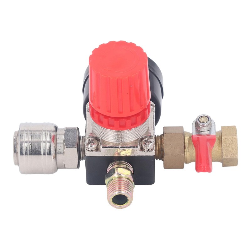 Air Compressor Regulator, 0‑180 PSI Air Gauge Regulator, European Style