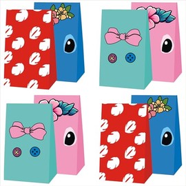 Eacoo 12pcs S-D Cartoon Birthday Party Gift Bag Candy Bags Goody Bags Birthday Party Supplies Decorations.