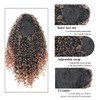 XSASLYET 14 Inch Drawstring Ponytail Extension for Black Women, Curly