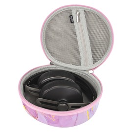 Kingshion Hard Headphone Case Compatible with Skullcandy Crusher Evo, Crusher ANC, Hesh3 Wireless, Travel Carrying Bag for Venue Wireless ANC (Pink)