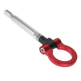 X AUTOHAUX Bumper Toe Hook Bumper Tow Hook Tow Hook Tow Hook Screw Aluminum Alloy for Subaru Compatible with Impreza WRXBRZ Red