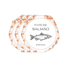 Feinkost Machado Salmon Paté - Salmon Pate | Portuguese Food & Delicatessen Gifts | Fish Canned & Other Portuguese Delicacies | Delicatessen Christmas | Gift Delicatessen