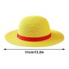 Shuang.W One Piece Luffy Straw Hat Anime Dress Up Gorra