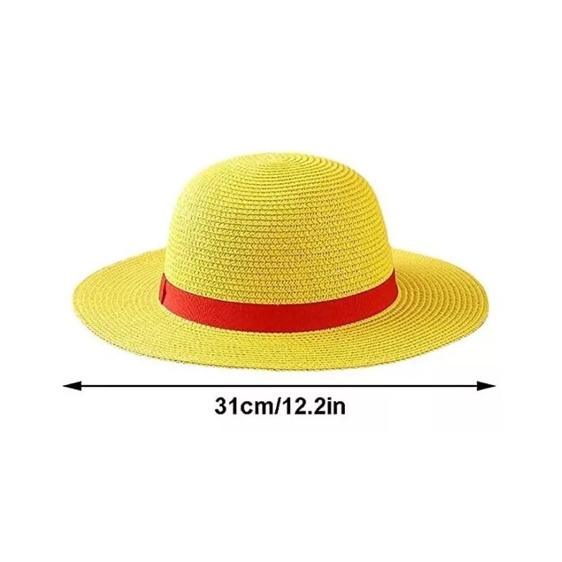 Shuang.W One Piece Luffy Straw Hat Anime Dress Up Gorra