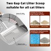 Ownpets Stainless Steel Cat Litter Scoop with Stand - Durable