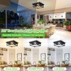 Kondras 2-Light Industrial Square Flush Mount Ceiling Light, Farmhouse Ceiling